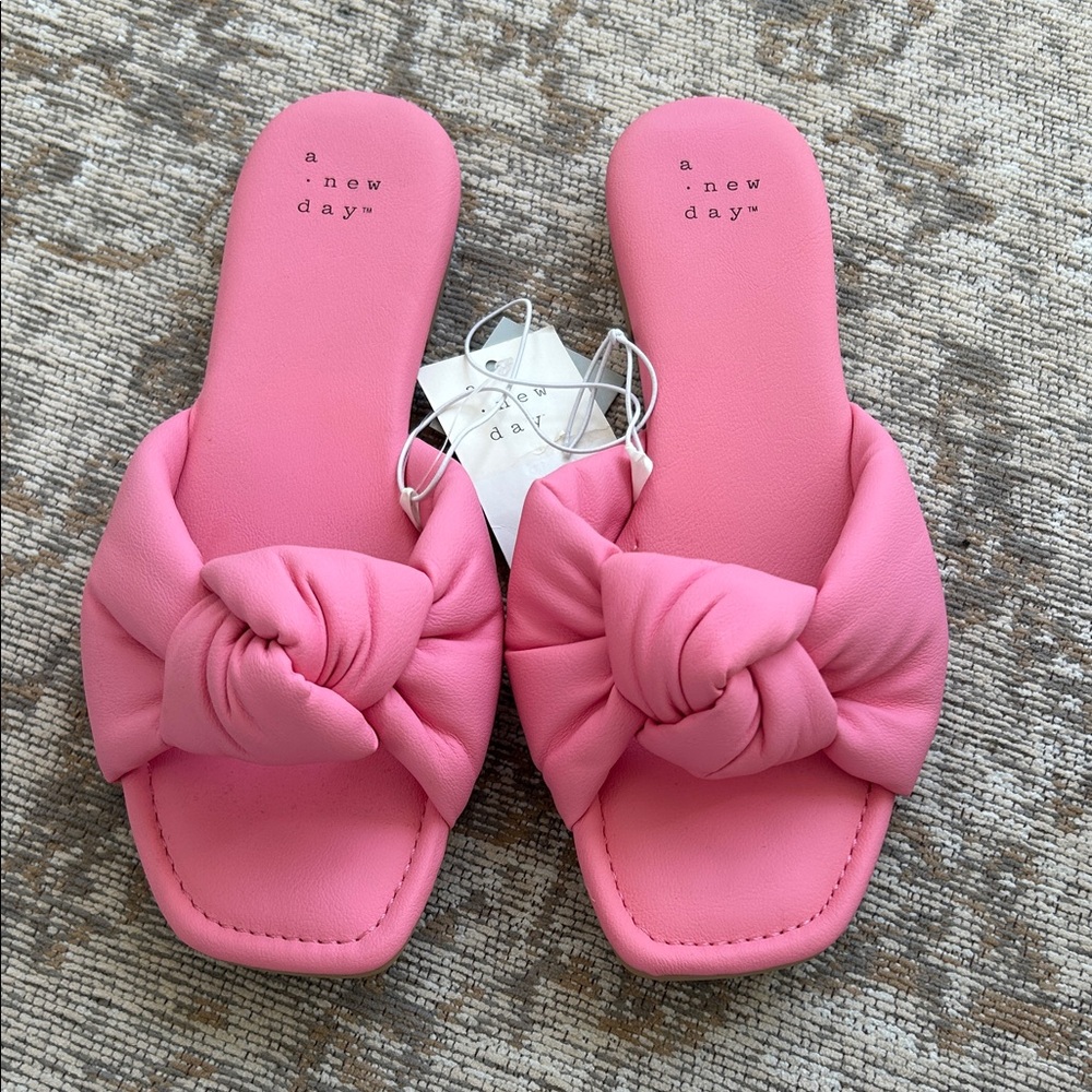 A New Day Women's Knotted Pink Sandals
